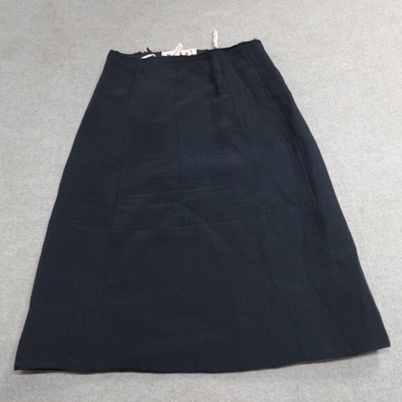Marni Womens Skirt Medium 40 Solid Black Pockets Made in Italy
